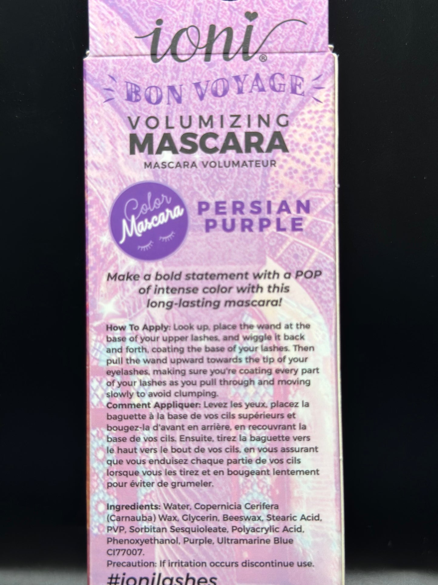 Ioni Persian Purple Volumizing Mascara
