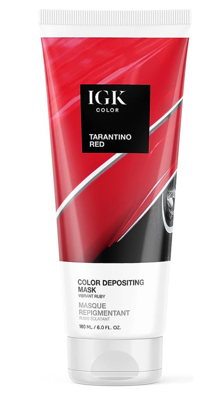 IGK Color Depositing Conditioner Hair Mask- Tarantino Red