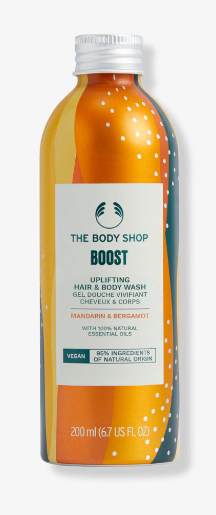 The Body Shop Boost Uplifting Hair & Body Wash- mandarin/bergamot
