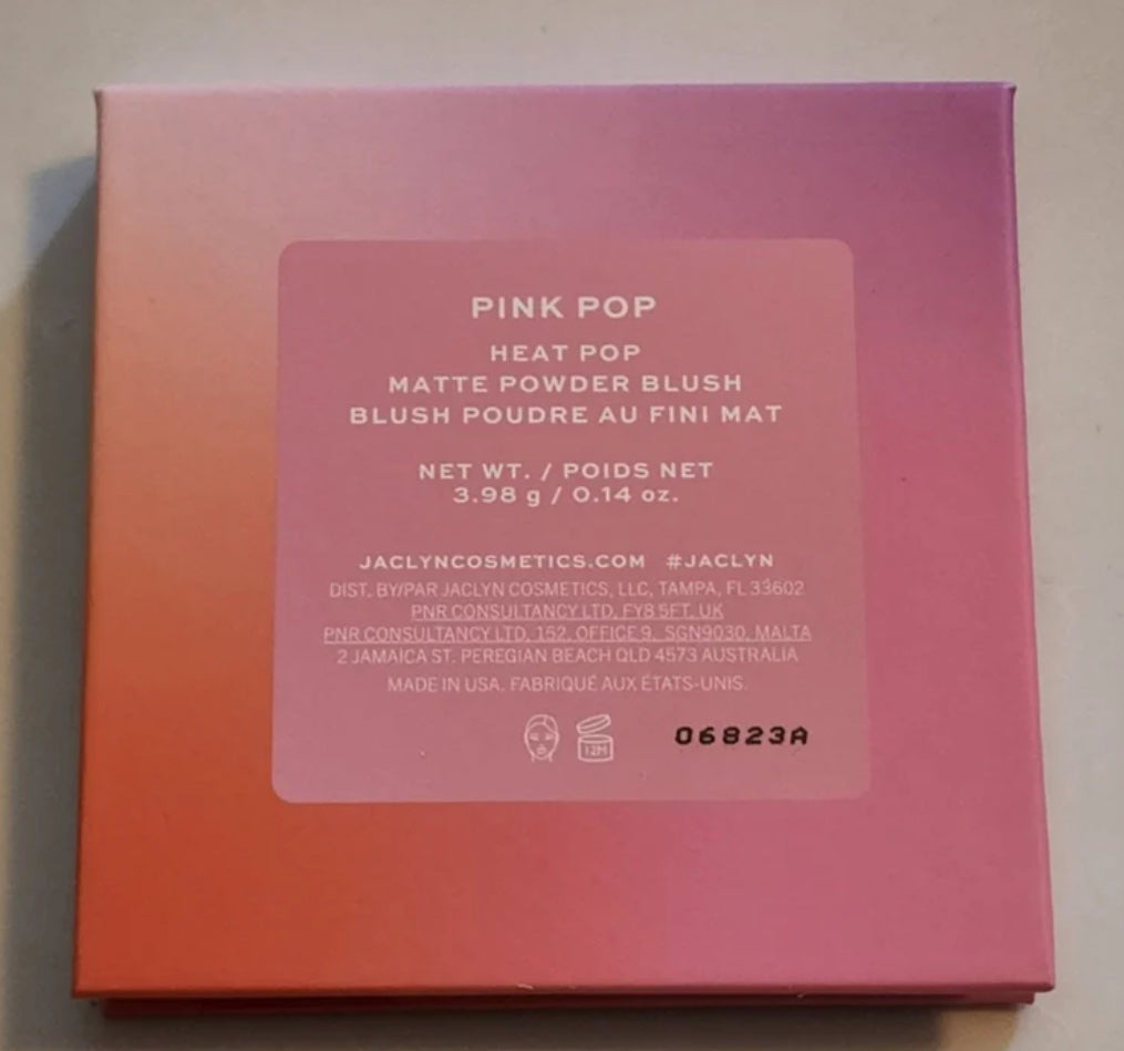Jaclyn Cosmetics Heat Pop Blush in Pink Pop