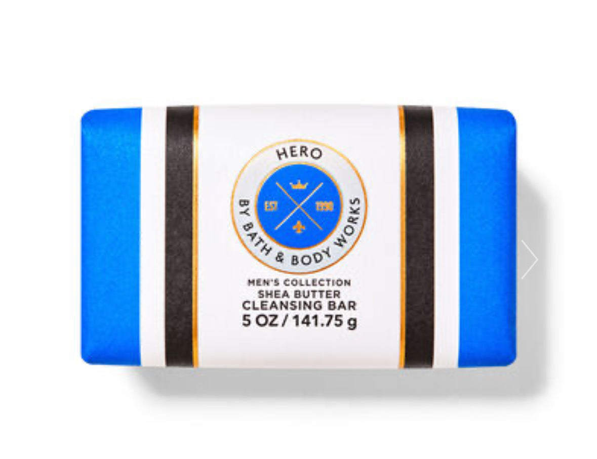 5 Bath and Body Works Hero Shea Butter Cleansing Bars- 5 PACK