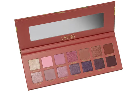 Laura Geller The Casual Collection 14 Multi-Finish Eyeshadow Palette - Berry & Blossom - Limited Edition